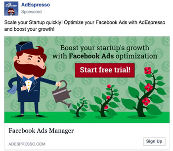 adespresso facebook ad examples