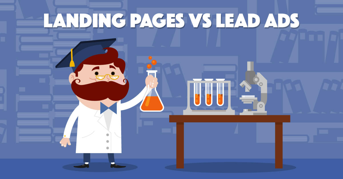 Landing Pages vs Facebook Lead Ads - Illustration