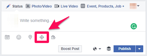 target symbol on facebook screenshot